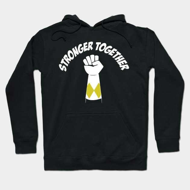 Yellow Power Stronger Together Hoodie by gimmiethat